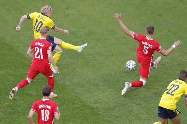 Lewandowski Poland out of Euro 2020 with 3 2 loss to Sweden AP News